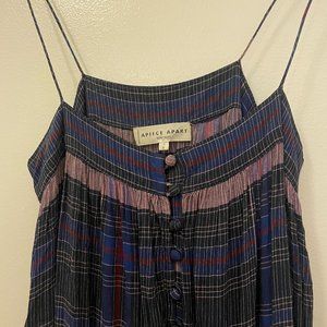 Apiece Apart Spaghetti Strap Dress - Madras Twilight - Sz 8